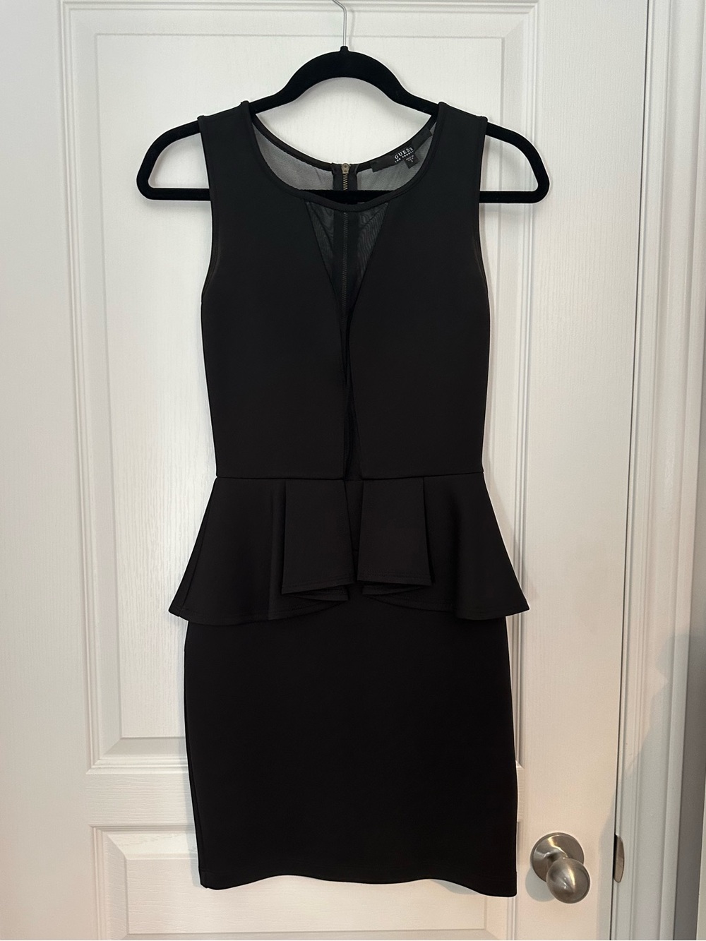 Guess sheer back mini dress